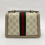 Ophidia Mini Shoulder Bag GG Supreme White Beige GHW