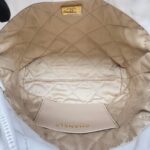 C22 Mini Lambskin White Black Logo GHW