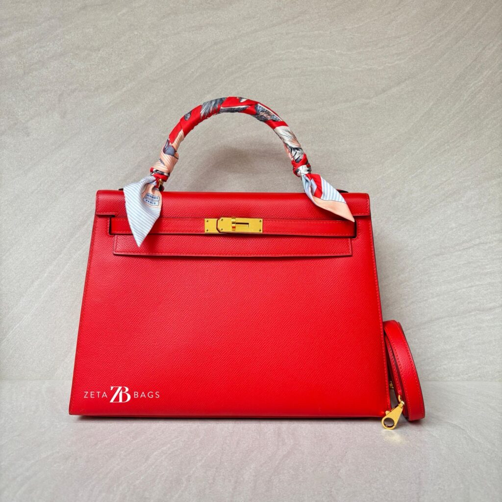 Kelly 32 Epsom Rouge Tomate GHW