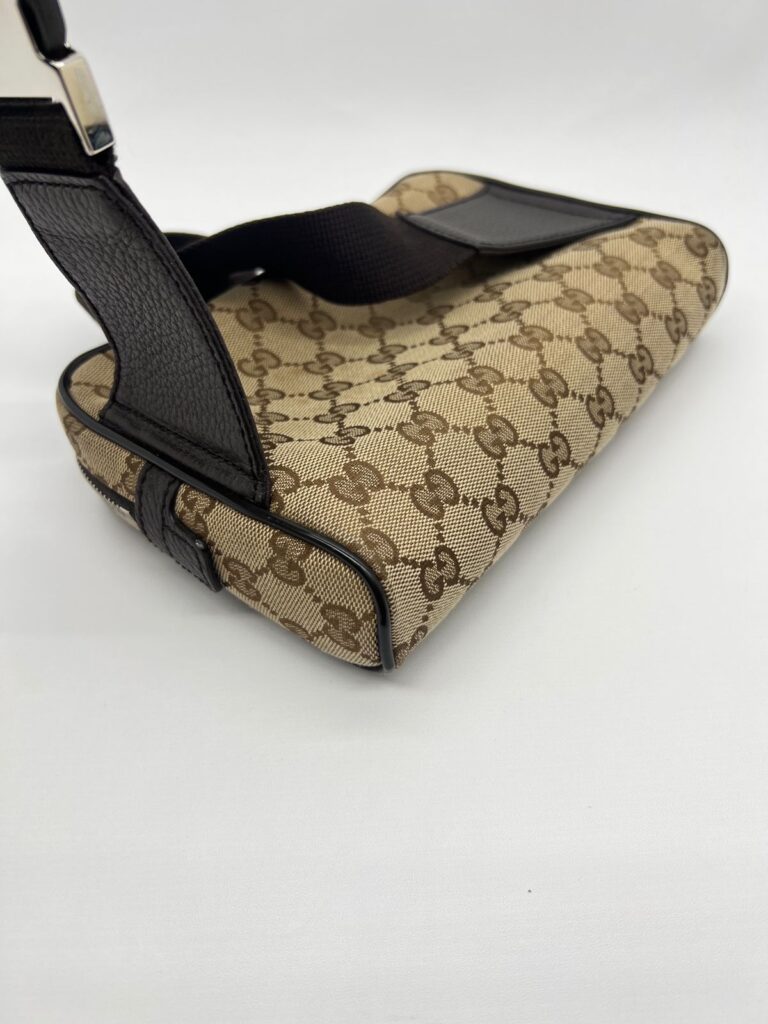 Waist Belt Bag GG Canvas Brown SHW