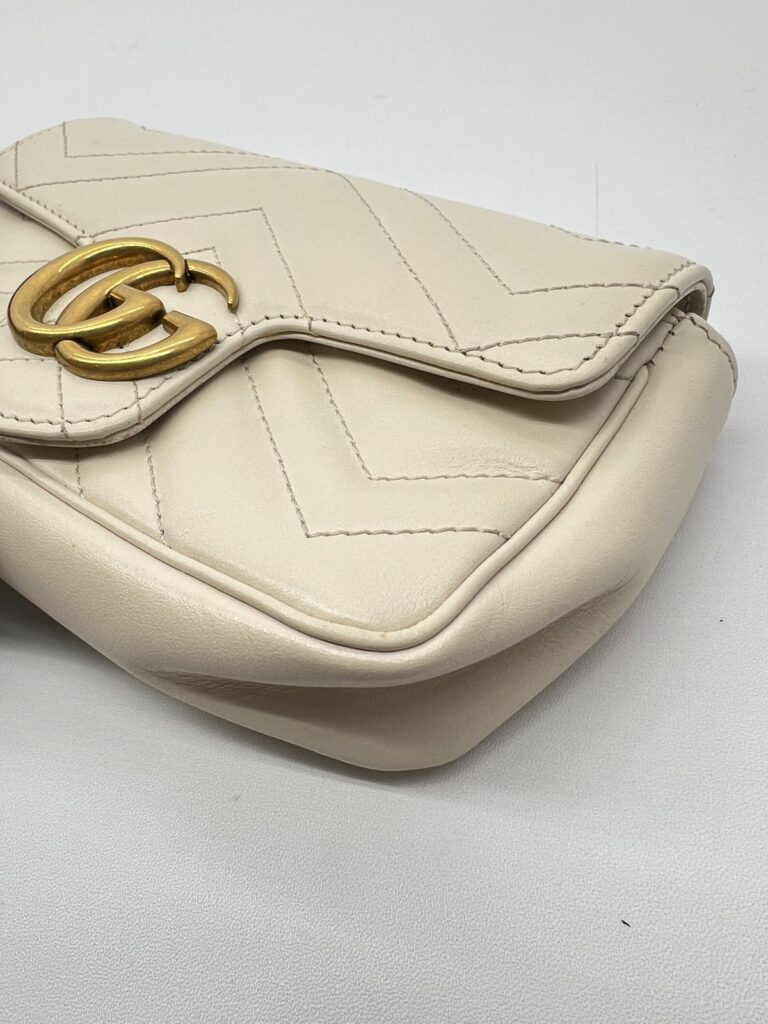 Marmont Super Mini White GHW