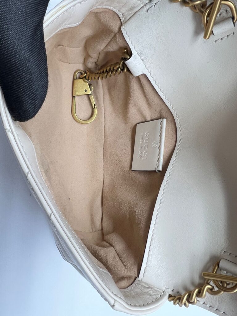 Marmont Super Mini White GHW