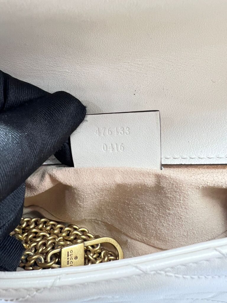 Marmont Super Mini White GHW