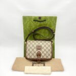 Mini Crossbody Interlocking GG Supreme Brown GHW