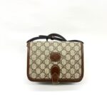 Mini Crossbody Interlocking GG Supreme Brown GHW