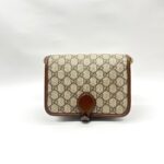Mini Crossbody Interlocking GG Supreme Brown GHW