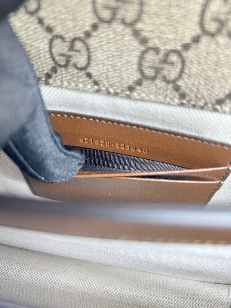 Mini Crossbody Interlocking GG Supreme Brown GHW