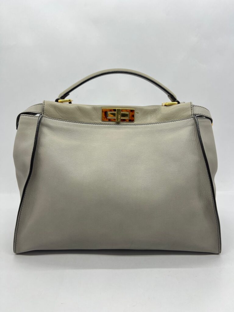 Peekaboo Large Leather Grey