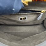 Peekaboo Large Leather Grey