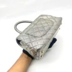 Small Coco Handle Caviar Metallic Silver GHW