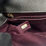 Small Coco Handle Caviar Metallic Silver GHW