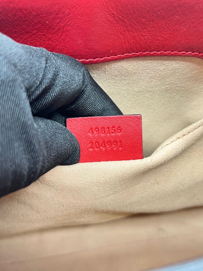 Padlock Shoulder Chain GG Supreme Red GHW