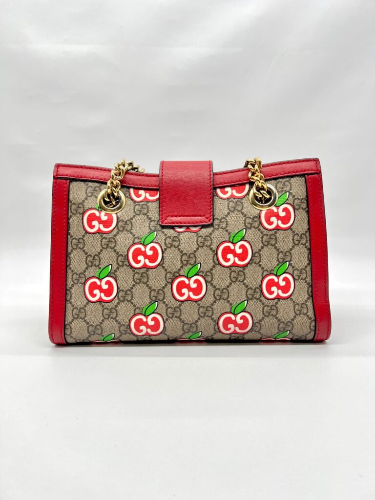 Padlock Shoulder Chain GG Supreme Red GHW