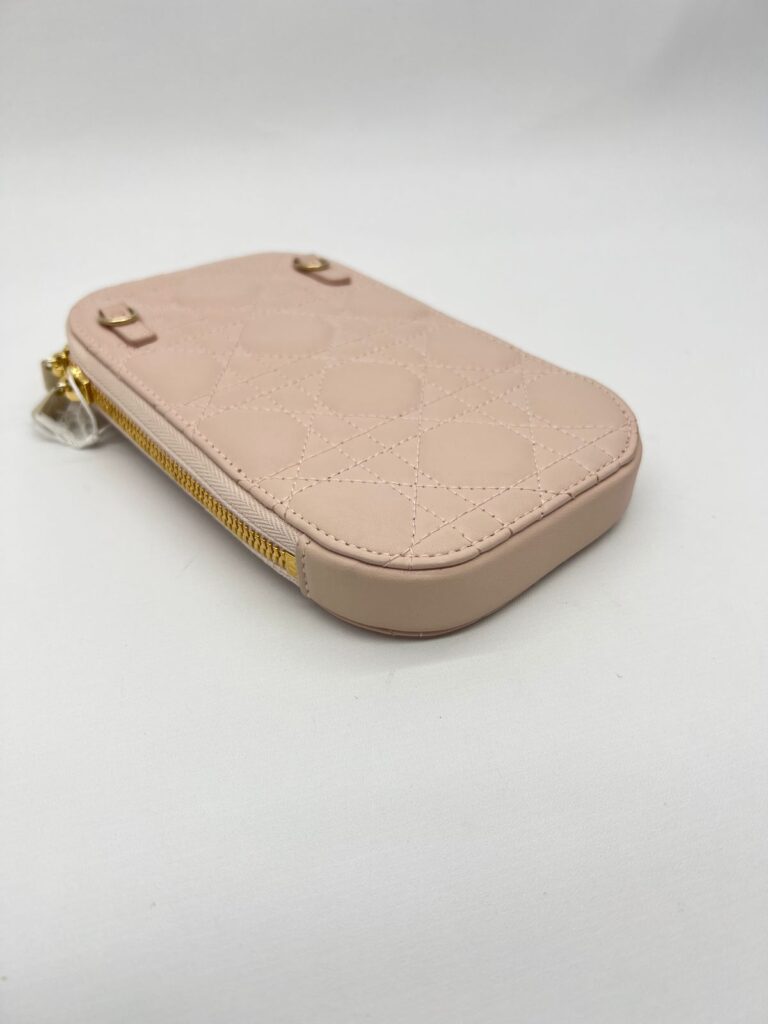 Tech Phone Holder Lambskin Rose Poudre GHW