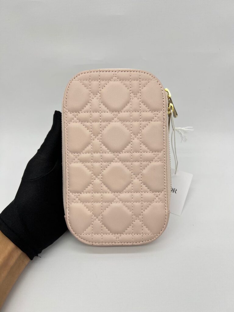 Tech Phone Holder Lambskin Rose Poudre GHW