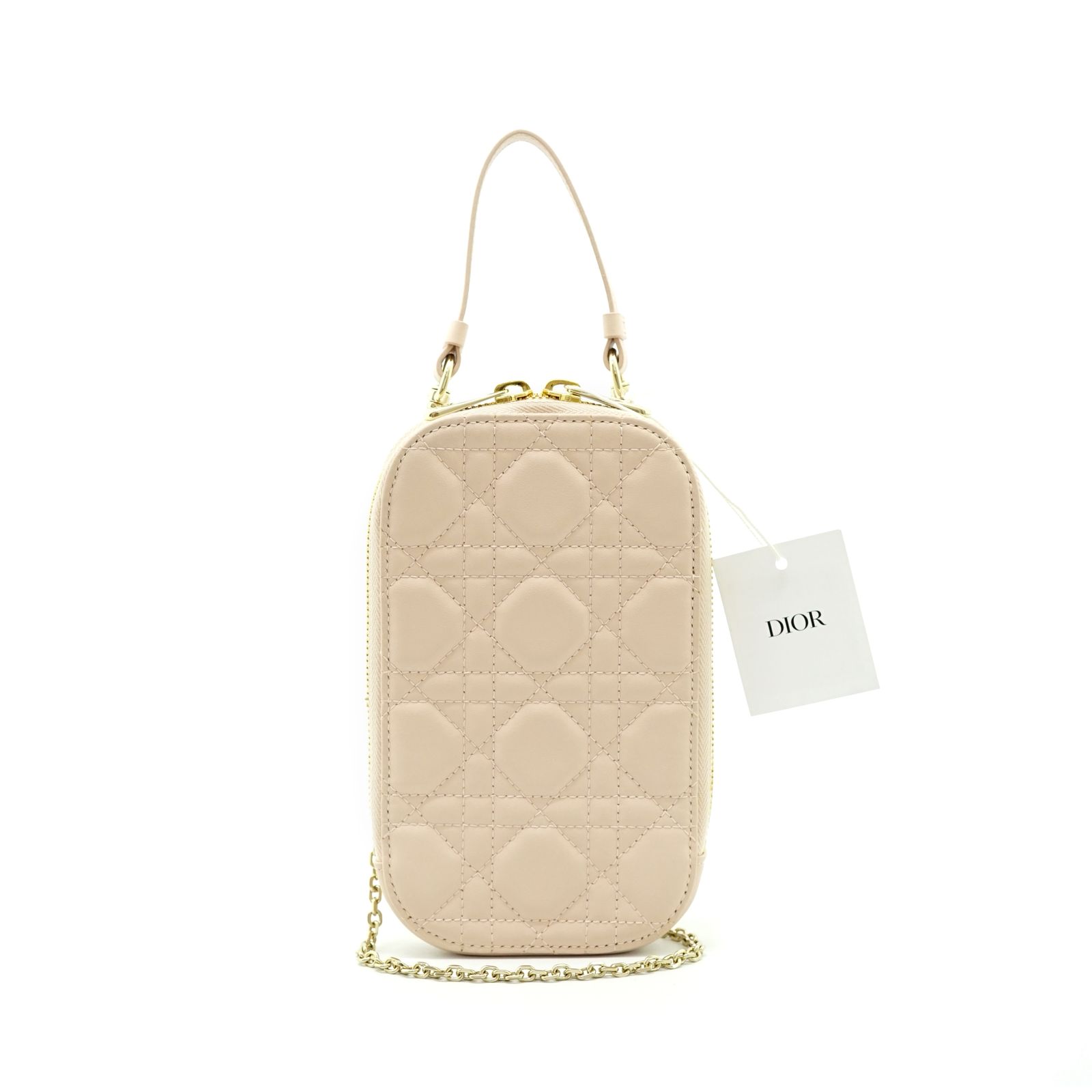 Tech Phone Holder Lambskin Rose Poudre GHW