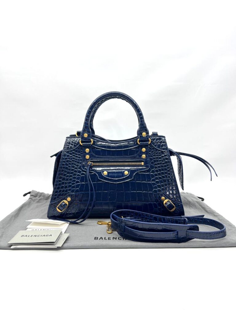 Neo Classic Small Croco Blue GHW