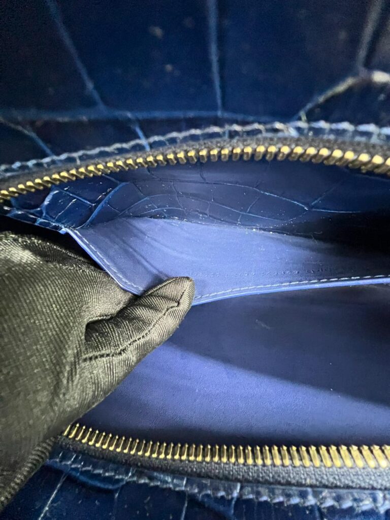 Neo Classic Small Croco Blue GHW