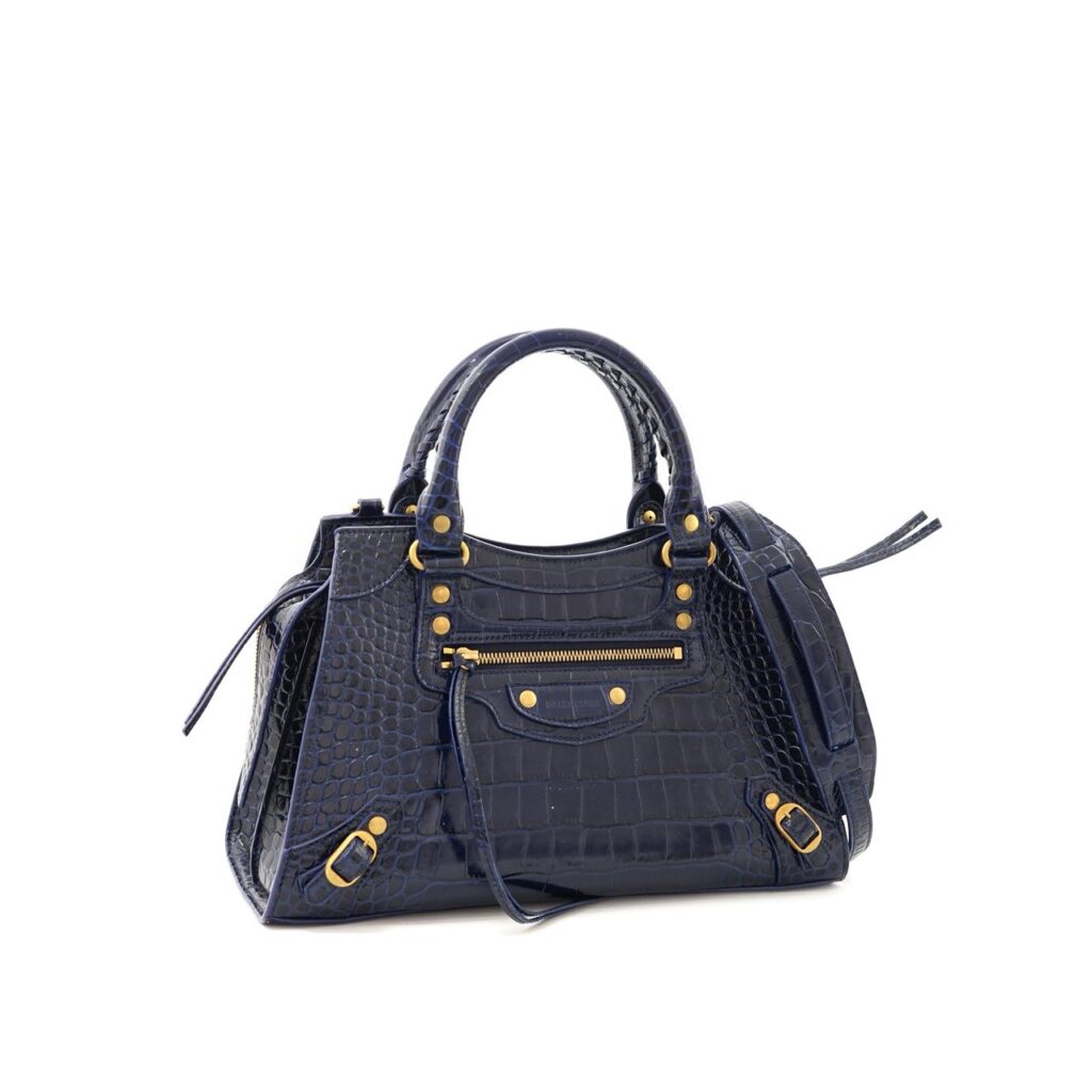 Neo Classic Small Croco Blue GHW