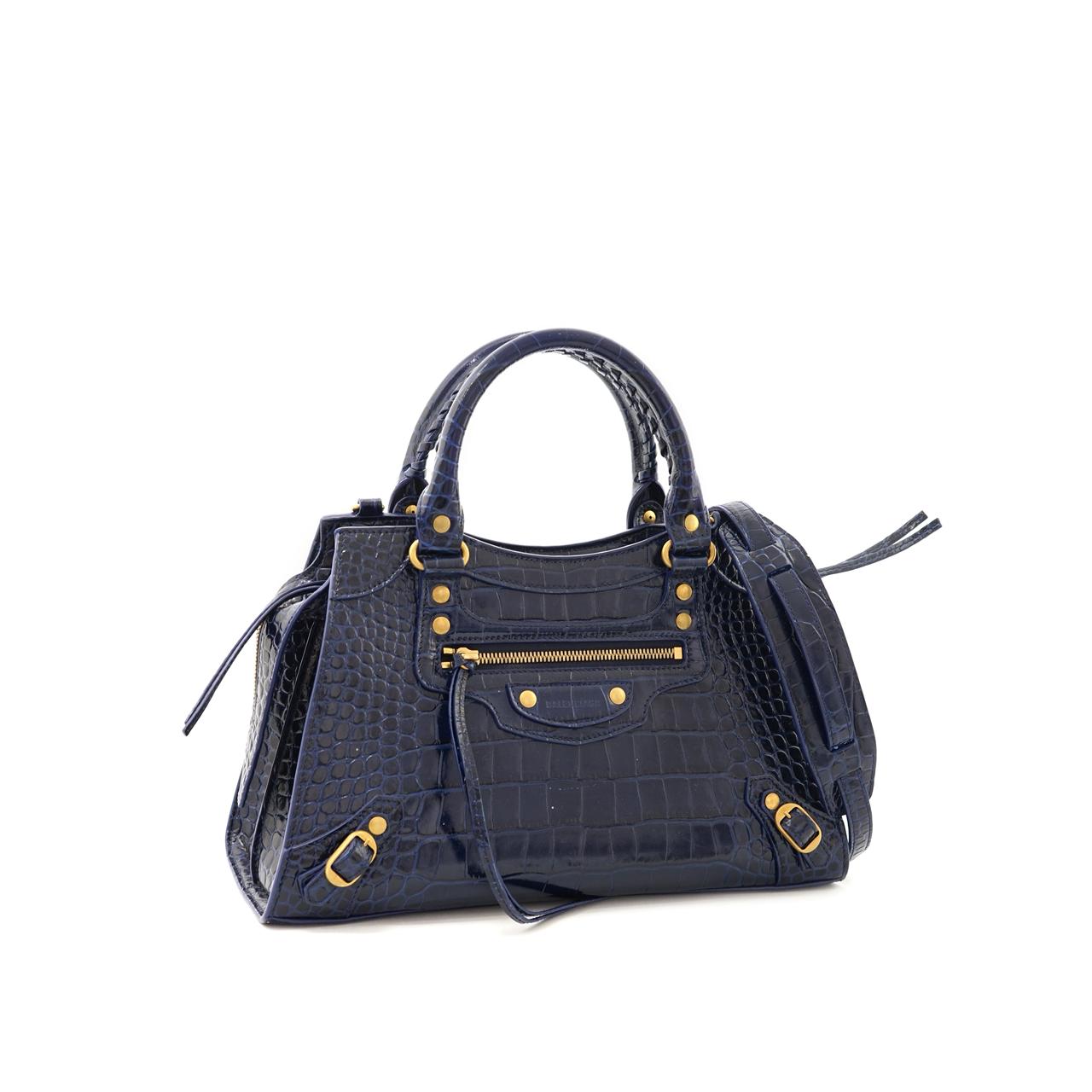 Neo Classic Small Croco Blue GHW