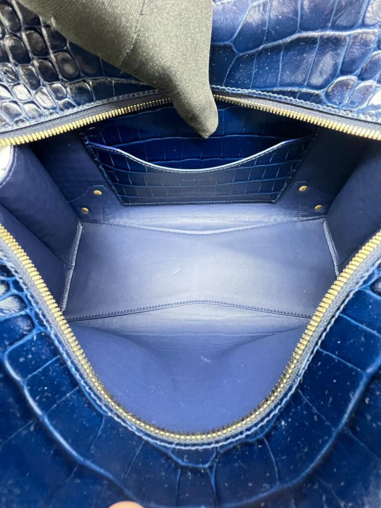 Neo Classic Small Croco Blue GHW