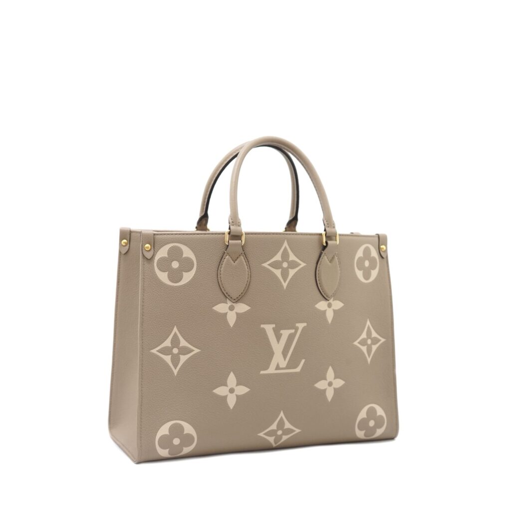 On The Go MM Monogram Empreinte Tourterelle Creme GHW