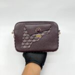 Calibre Soft 17 Crossbody Scale Canvas/Calfskin Ivress Red LGHW