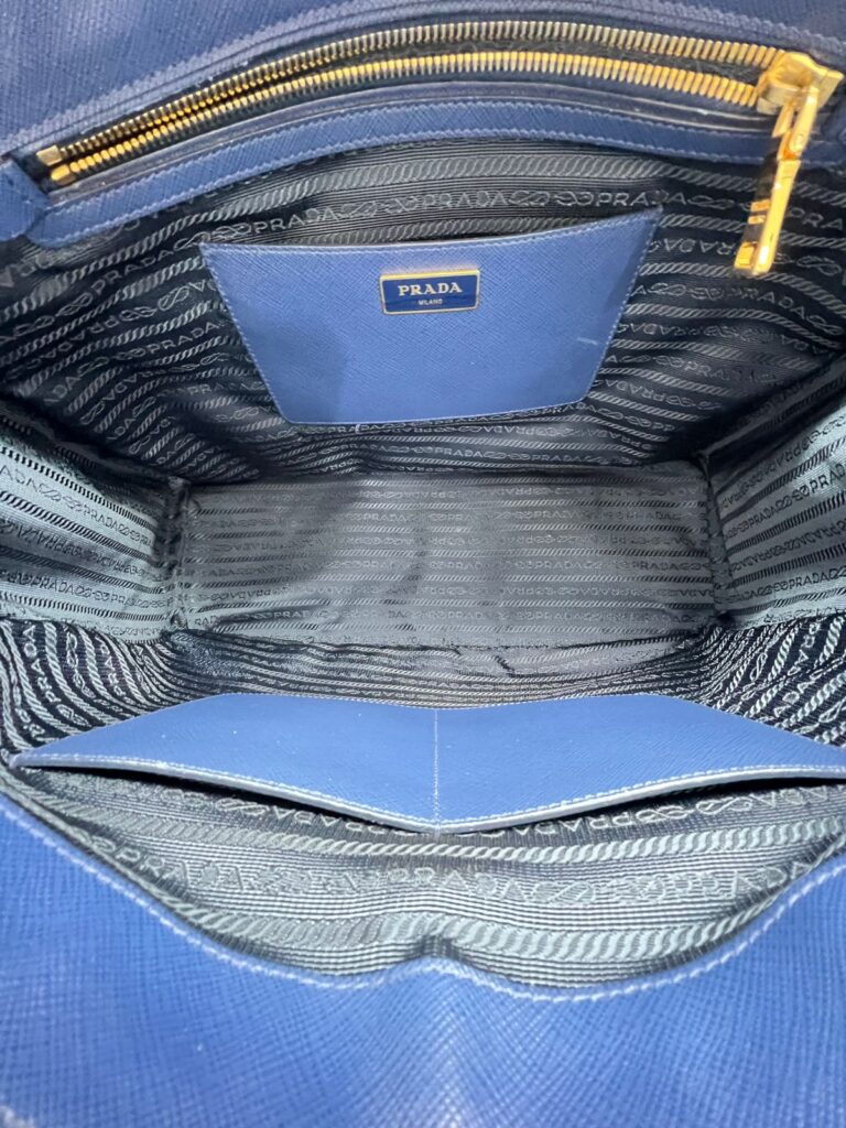 Galleria Saffiano Bluette GHW