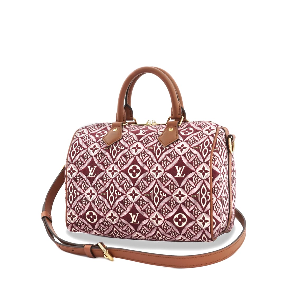 Speedy Bandou 25 Monogram Jacquard Since 1854 Bordeaux GHW