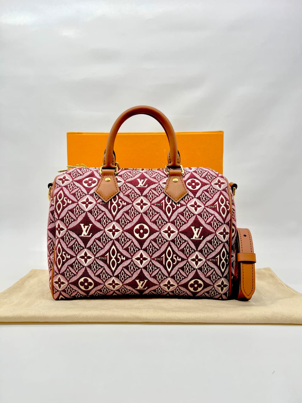 Speedy Bandou 25 Monogram Jacquard Since 1854 Bordeaux GHW