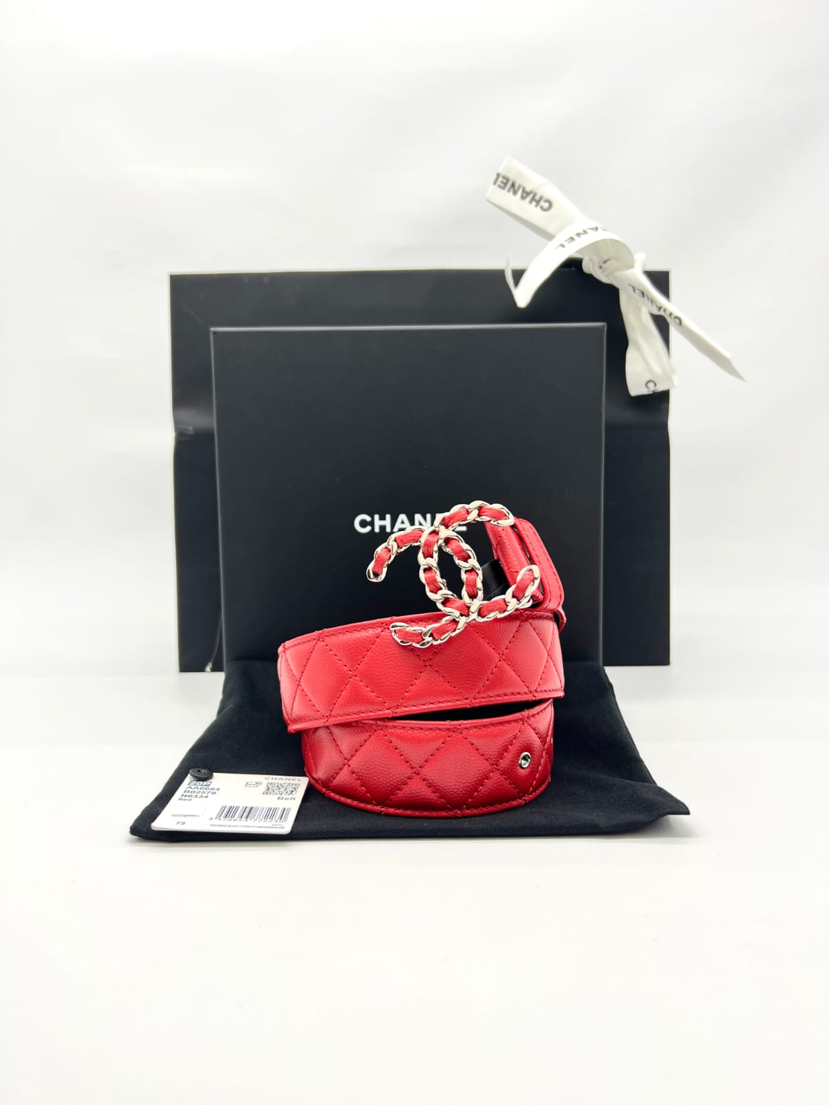 CC Belt Caviar Red GHW