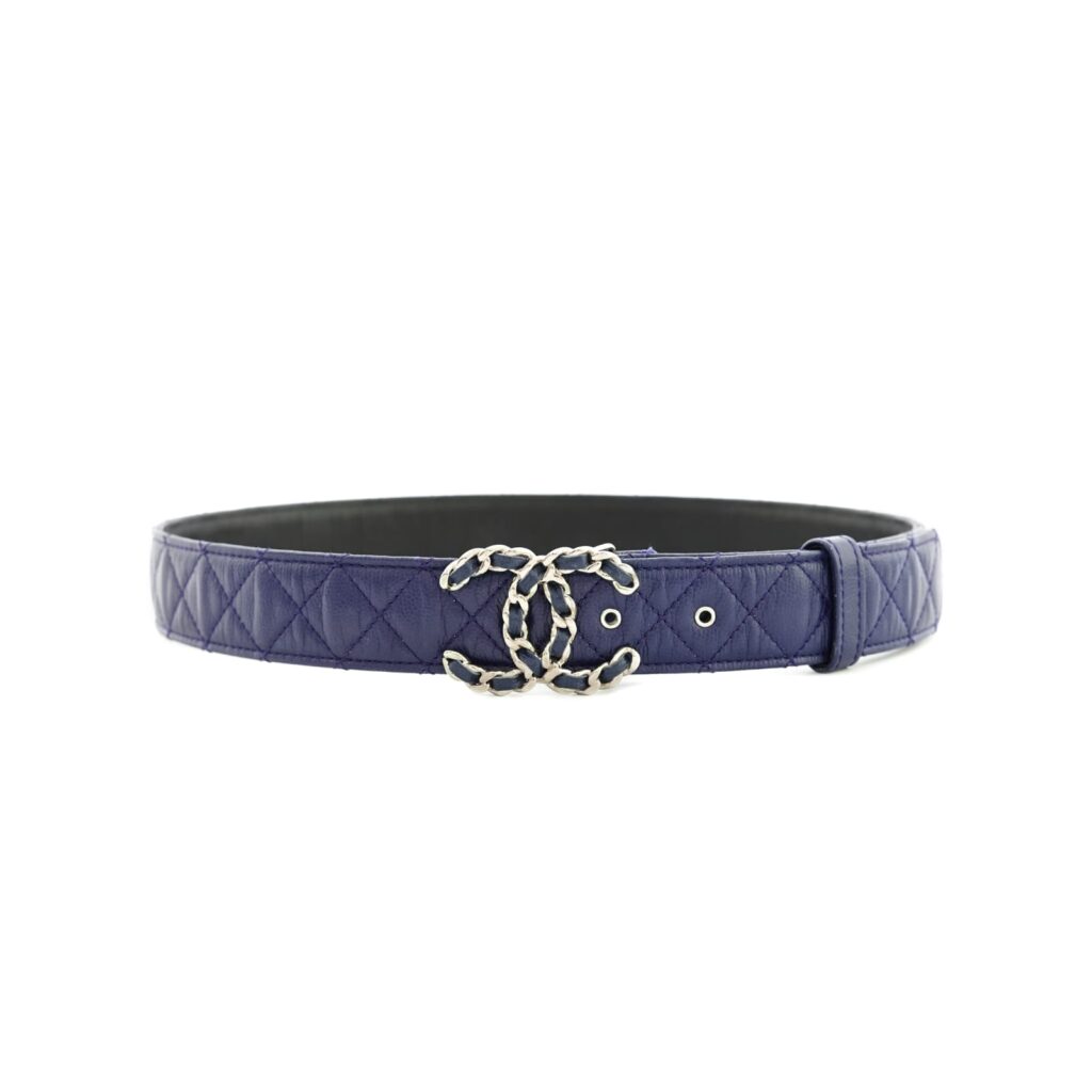 CC Belt Caviar Blue GHW