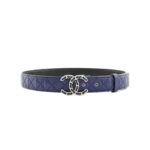 CC Belt Caviar Blue GHW