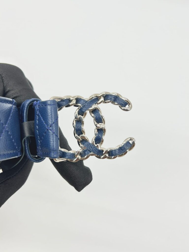 CC Belt Caviar Blue GHW
