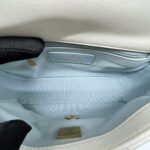 Mini Flap Bag Lambskin White GHW