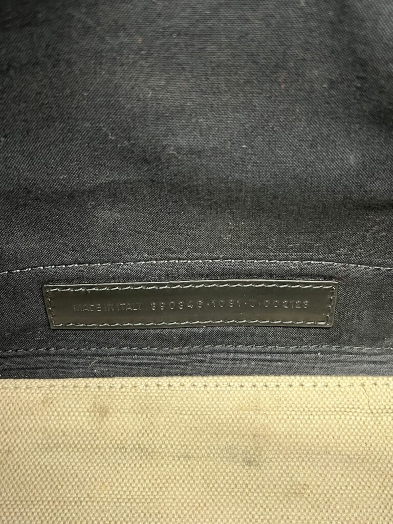 Cabas XS Canvas Ivory Black SHW