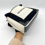 Cabas XS Canvas Ivory Black SHW