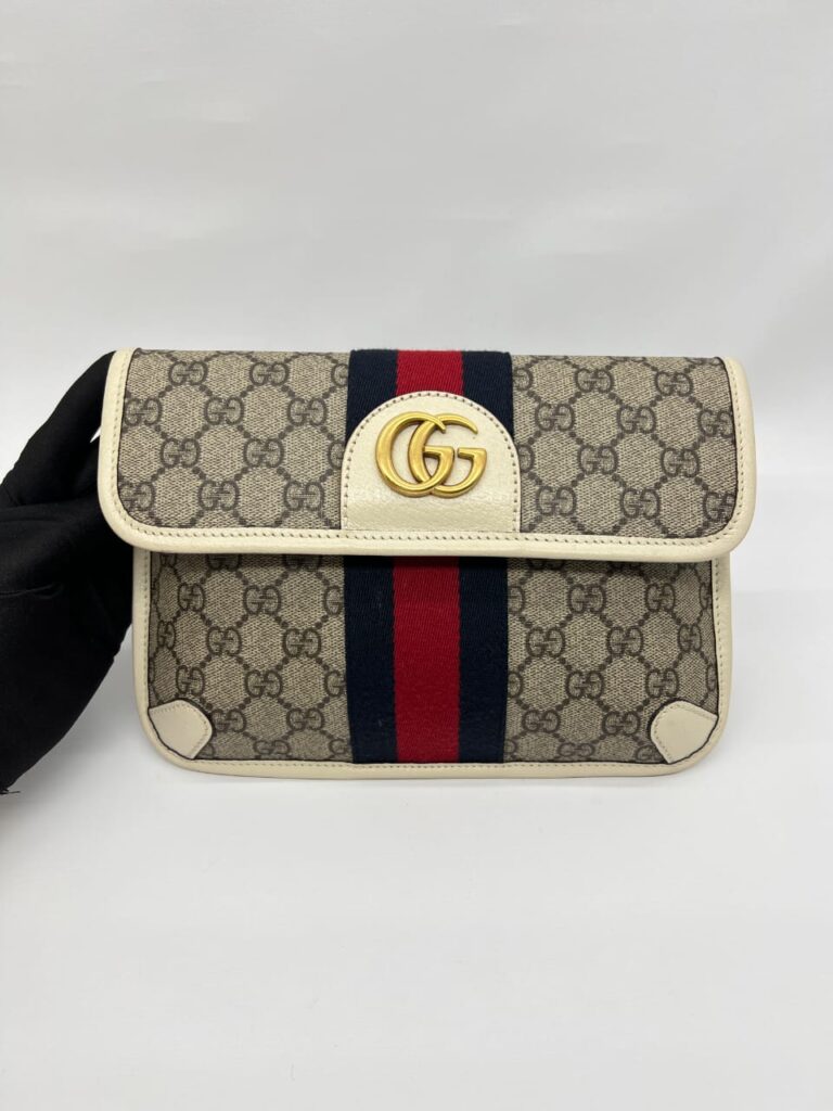 Ophidia Belt Bag GG Supreme Ivory GHW