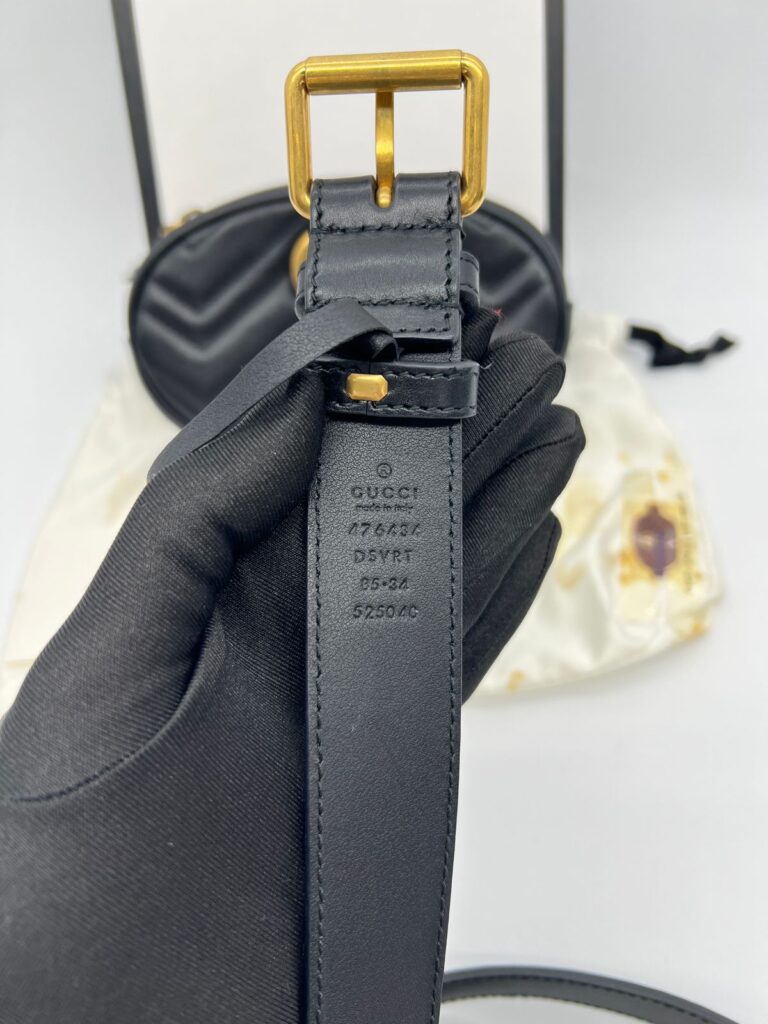 Marmont Belt Bag Black GHW