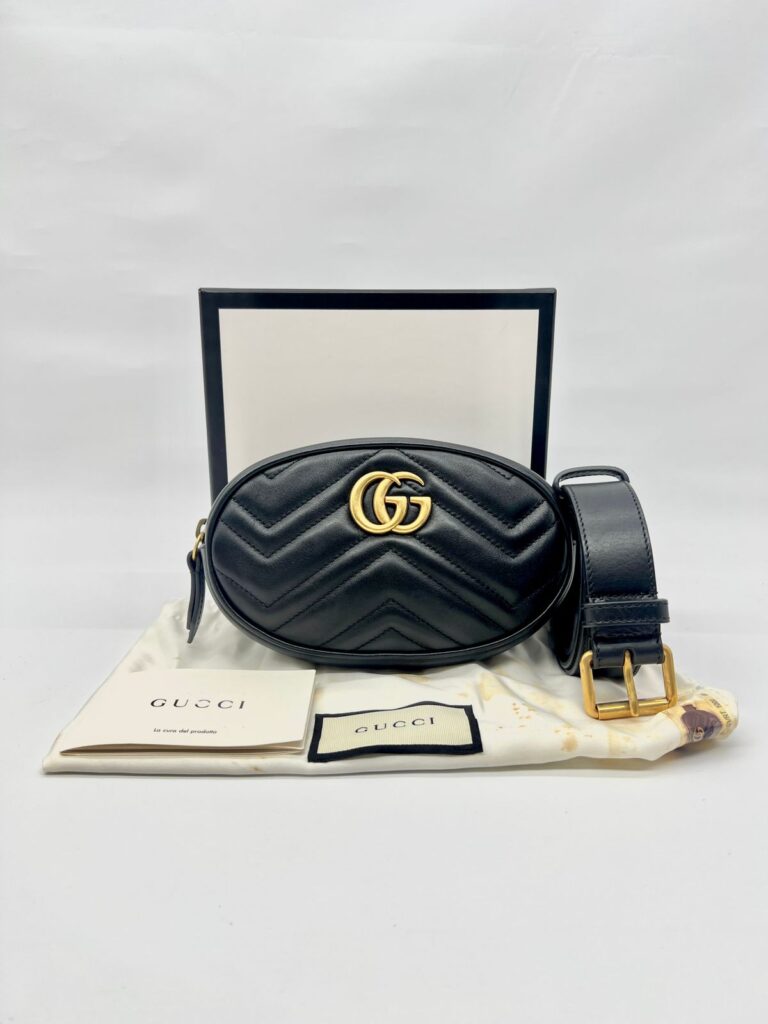 Marmont Belt Bag Black GHW