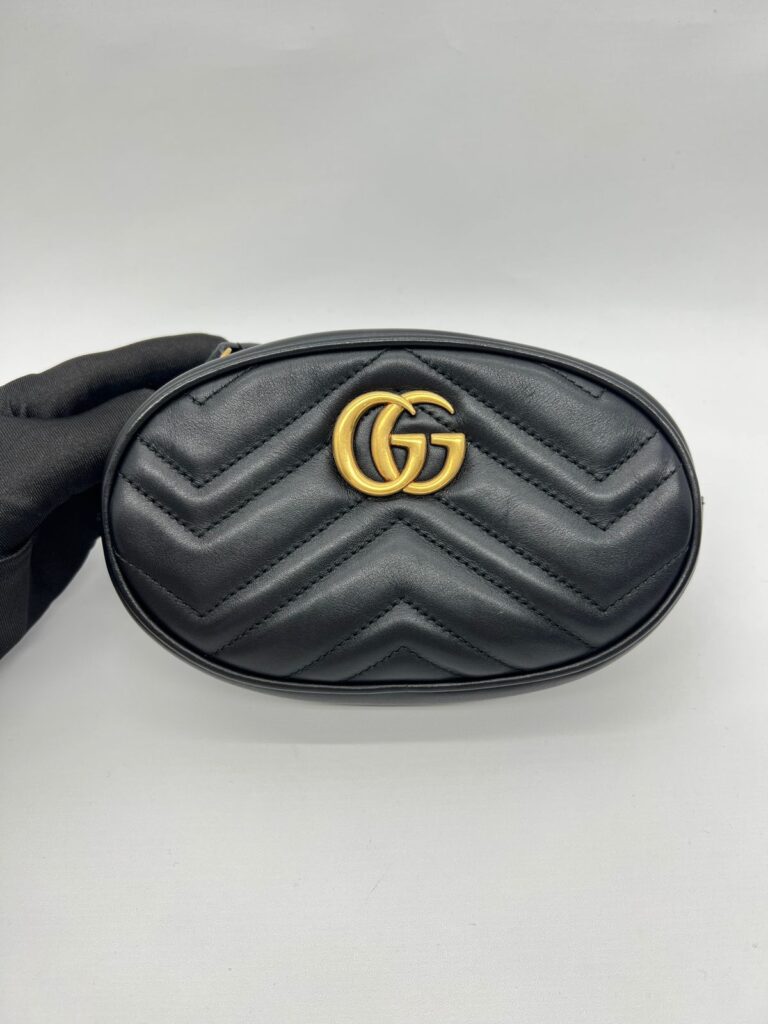 Marmont Belt Bag Black GHW