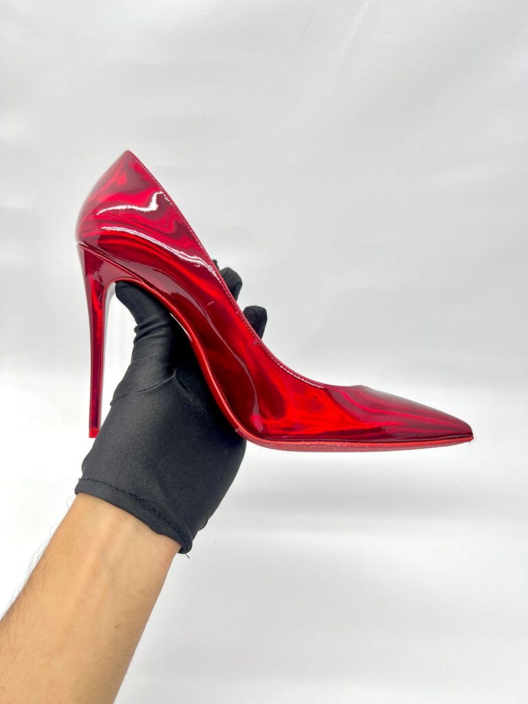 Kate 100 Patent Psychic Red Loubi Lin