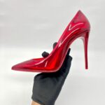 Kate 100 Patent Psychic Red Loubi Lin
