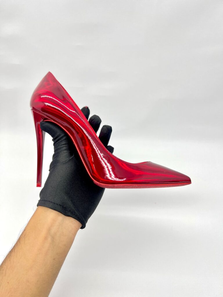 Kate 100 Patent Psychic Red Loubi Lin