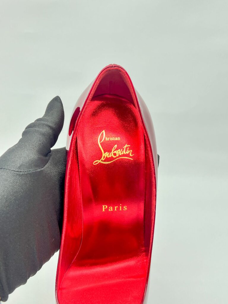 Kate 100 Patent Psychic Red Loubi Lin