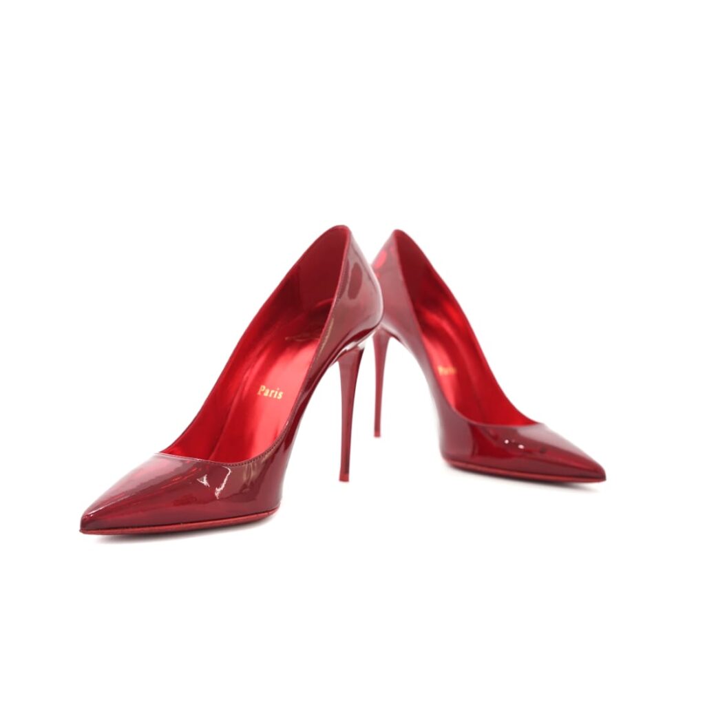 Kate 100 Patent Psychic Red Loubi Lin