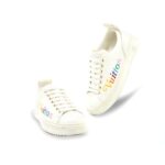 Timeout New Wave White Rainbow Logo