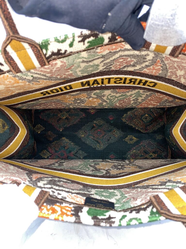 Large Book Tote Endek Bali Multicolore