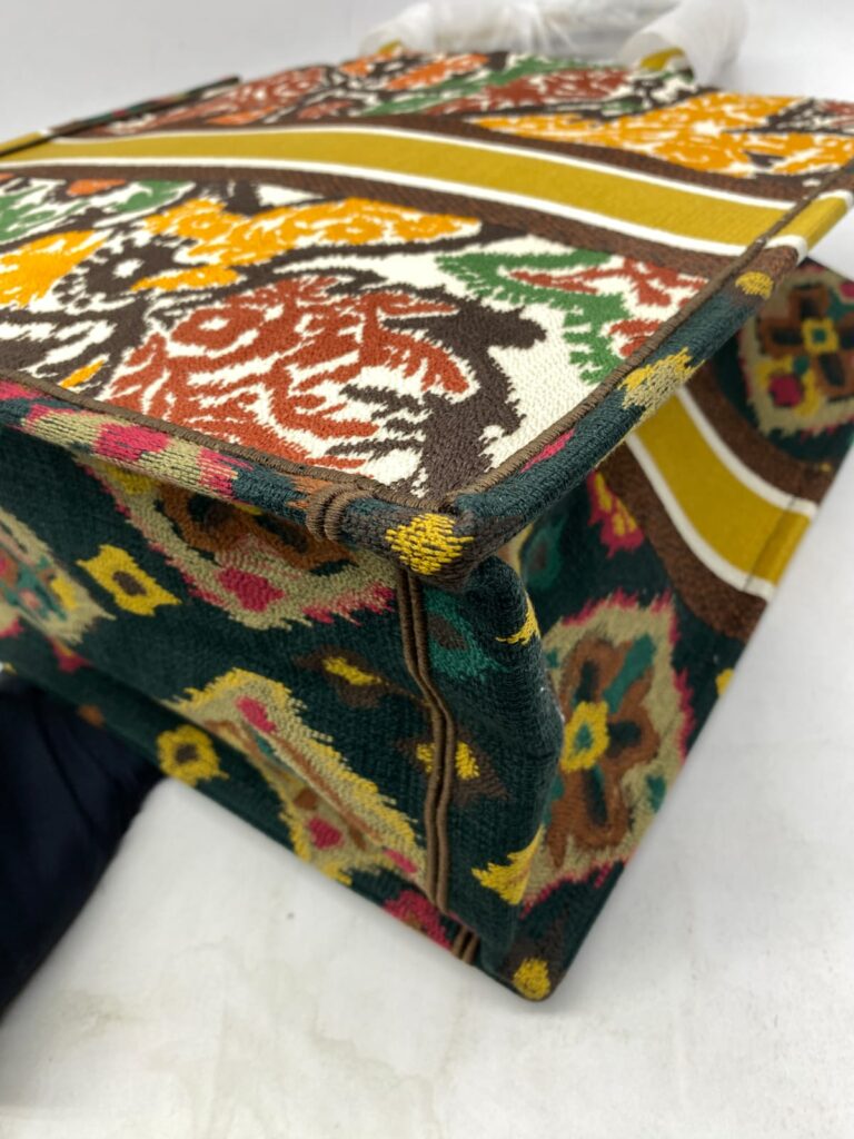 Large Book Tote Endek Bali Multicolore