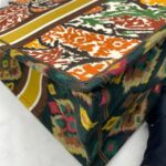 Large Book Tote Endek Bali Multicolore